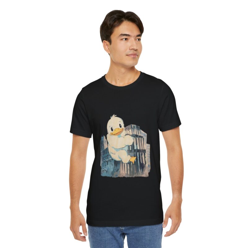 Duckzilla Unisex Tee, Cute Adorable Duckling Climbing Skyscrapers T-Shirt, Funny Animal Lover Shirt, Novelty Graphic Tee, Unique Gift for - Image 107