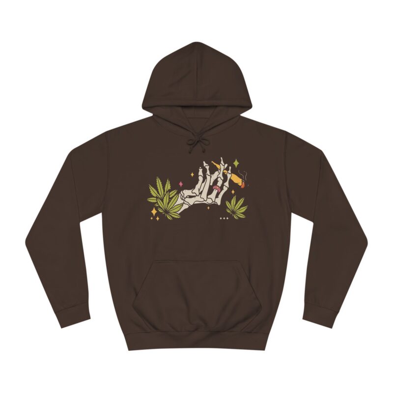 I'm Not Trying To Be Blunt, But Can I hit That? 420 Marijuana Blunt Unisex College Hoodie - Image 2