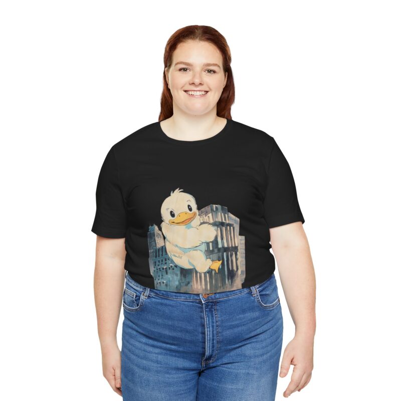 Duckzilla Unisex Tee, Cute Adorable Duckling Climbing Skyscrapers T-Shirt, Funny Animal Lover Shirt, Novelty Graphic Tee, Unique Gift for - Image 102