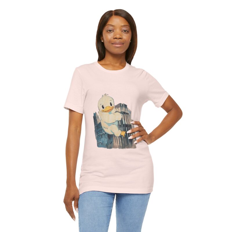 Duckzilla Unisex Tee, Cute Adorable Duckling Climbing Skyscrapers T-Shirt, Funny Animal Lover Shirt, Novelty Graphic Tee, Unique Gift for - Image 80