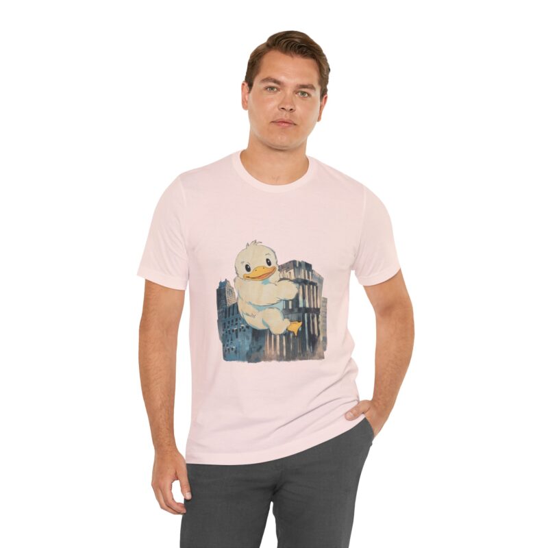 Duckzilla Unisex Tee, Cute Adorable Duckling Climbing Skyscrapers T-Shirt, Funny Animal Lover Shirt, Novelty Graphic Tee, Unique Gift for - Image 72