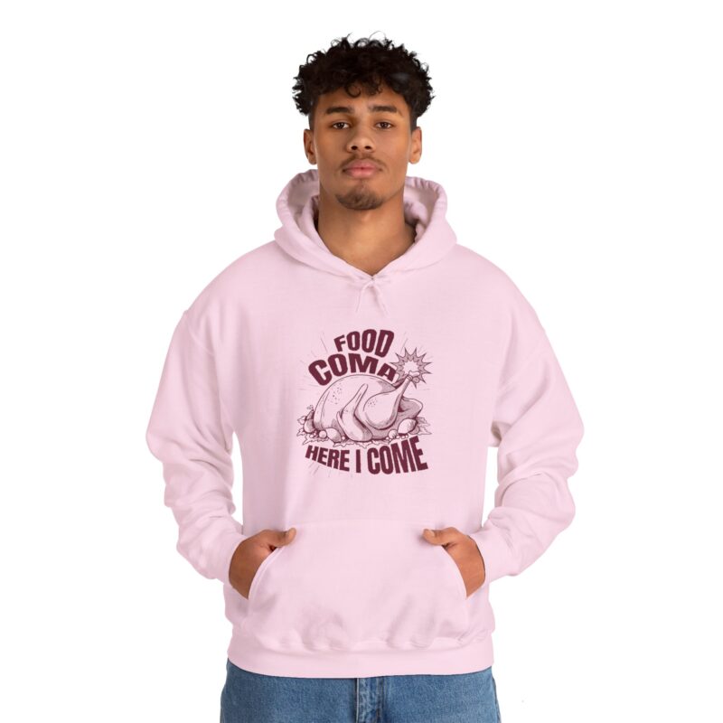 Turkey Food Coma Hoodie Sweatshirt, Thanksgiving Pullover, Funny Foodie Jumper, Fall Feast Top, Cozy Christmas Gift - Image 59