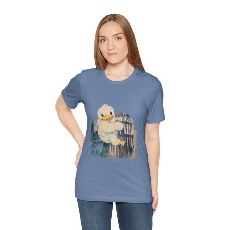 Duckzilla Unisex Tee, Cute Adorable Duckling Climbing Skyscrapers T-Shirt, Funny Animal Lover Shirt, Novelty Graphic Tee, Unique Gift for - Image 129