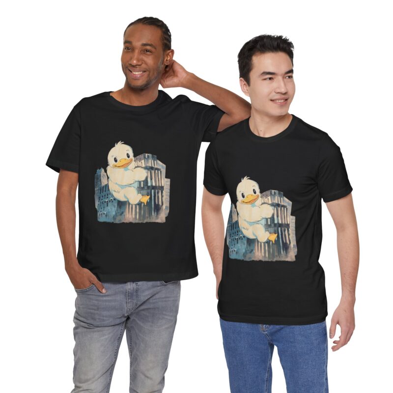 Duckzilla Unisex Tee, Cute Adorable Duckling Climbing Skyscrapers T-Shirt, Funny Animal Lover Shirt, Novelty Graphic Tee, Unique Gift for - Image 115