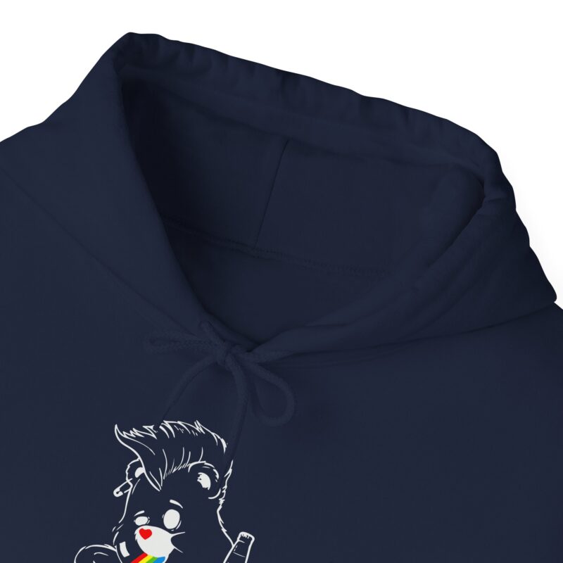 Vomiting Rainbows Anti-Care Bear Hoodie, Punk Rock Anarchist Sweatshirt, Unisex Grunge Care Bear Jumper, Emo Pullover, Riot Grrrl Top, - Image 57
