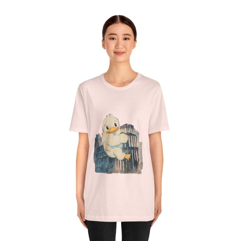 Duckzilla Unisex Tee, Cute Adorable Duckling Climbing Skyscrapers T-Shirt, Funny Animal Lover Shirt, Novelty Graphic Tee, Unique Gift for - Image 69