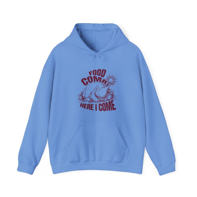 Turkey Food Coma Hoodie Sweatshirt, Thanksgiving Pullover, Funny Foodie Jumper, Fall Feast Top, Cozy Christmas Gift - Image 40