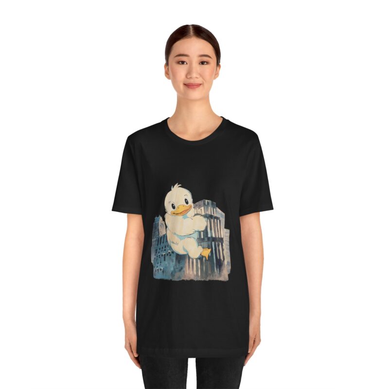 Duckzilla Unisex Tee, Cute Adorable Duckling Climbing Skyscrapers T-Shirt, Funny Animal Lover Shirt, Novelty Graphic Tee, Unique Gift for - Image 98