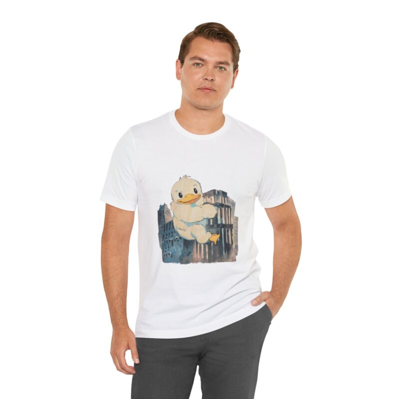 Duckzilla Unisex Tee, Cute Adorable Duckling Climbing Skyscrapers T-Shirt, Funny Animal Lover Shirt, Novelty Graphic Tee, Unique Gift for - Image 43