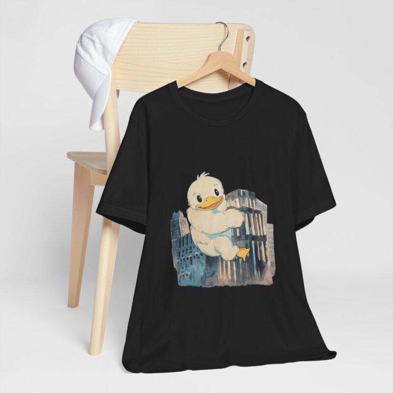Duckzilla Unisex Tee, Cute Adorable Duckling Climbing Skyscrapers T-Shirt, Funny Animal Lover Shirt, Novelty Graphic Tee, Unique Gift for - Image 95