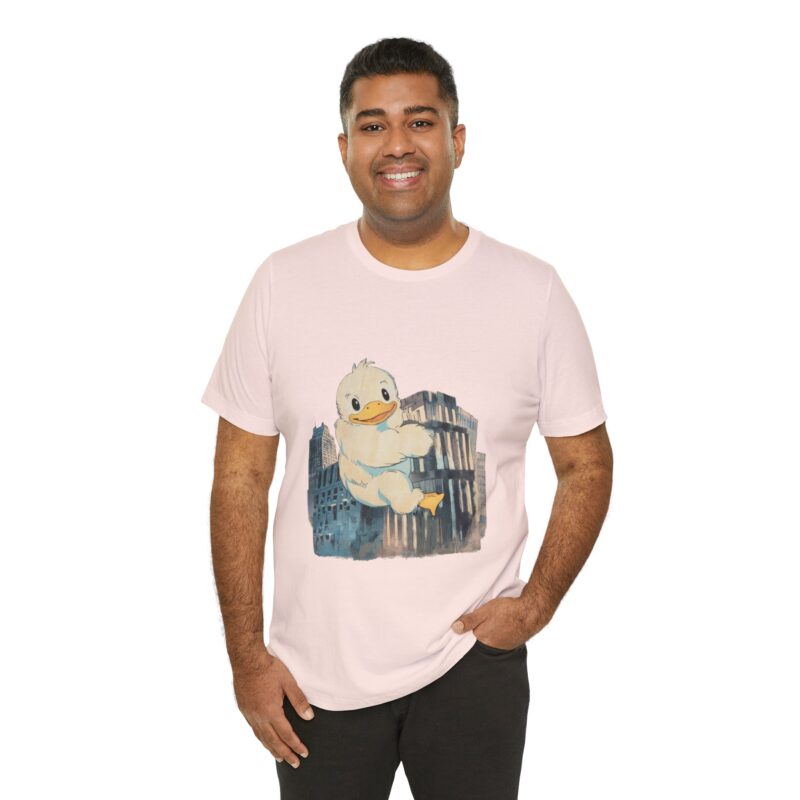 Duckzilla Unisex Tee, Cute Adorable Duckling Climbing Skyscrapers T-Shirt, Funny Animal Lover Shirt, Novelty Graphic Tee, Unique Gift for - Image 74
