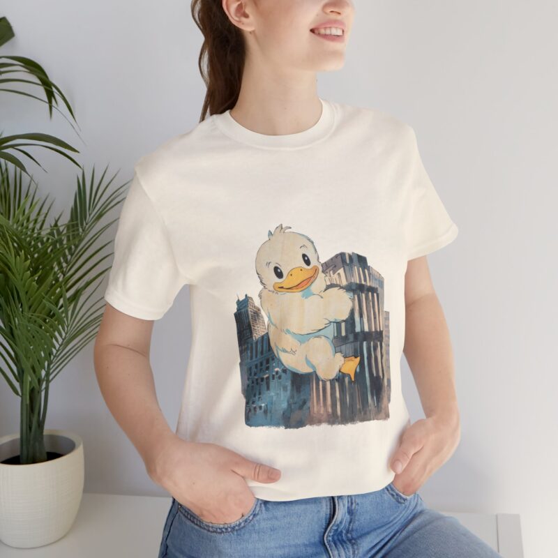 Duckzilla Unisex Tee, Cute Adorable Duckling Climbing Skyscrapers T-Shirt, Funny Animal Lover Shirt, Novelty Graphic Tee, Unique Gift for - Image 24