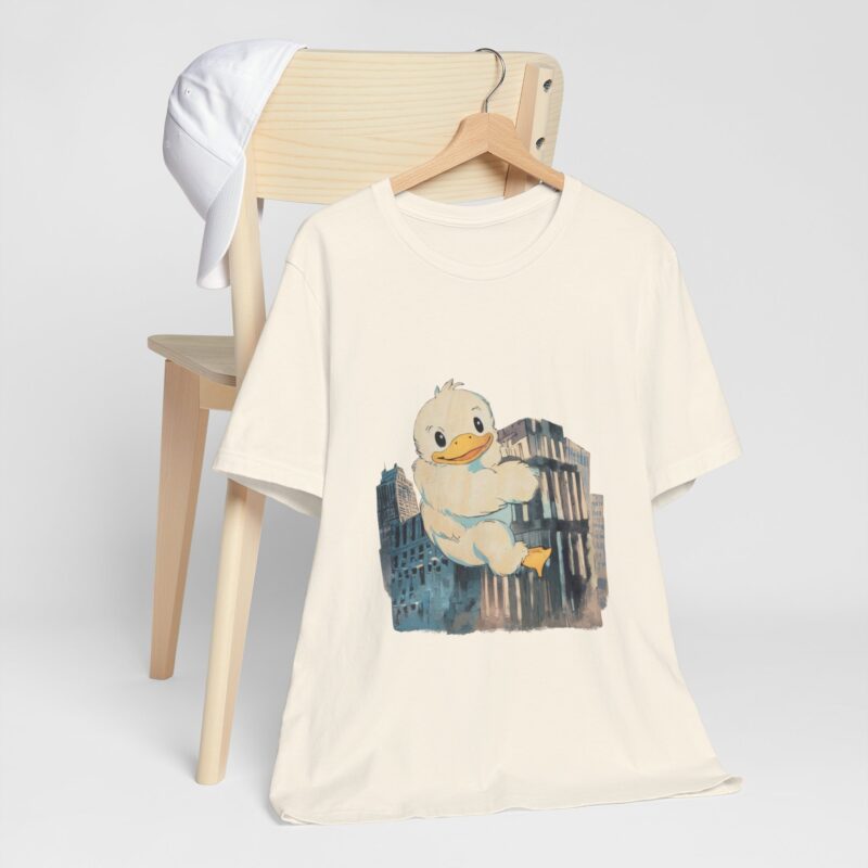 Duckzilla Unisex Tee, Cute Adorable Duckling Climbing Skyscrapers T-Shirt, Funny Animal Lover Shirt, Novelty Graphic Tee, Unique Gift for - Image 8