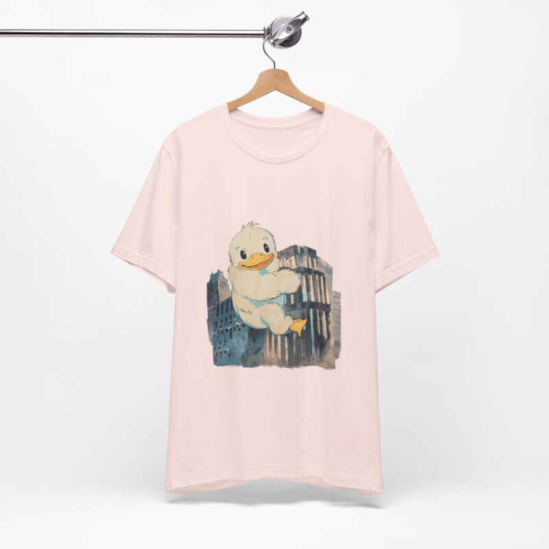 Duckzilla Unisex Tee, Cute Adorable Duckling Climbing Skyscrapers T-Shirt, Funny Animal Lover Shirt, Novelty Graphic Tee, Unique Gift for - Image 65