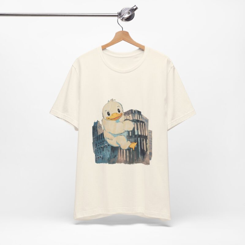 Duckzilla Unisex Tee, Cute Adorable Duckling Climbing Skyscrapers T-Shirt, Funny Animal Lover Shirt, Novelty Graphic Tee, Unique Gift for - Image 7
