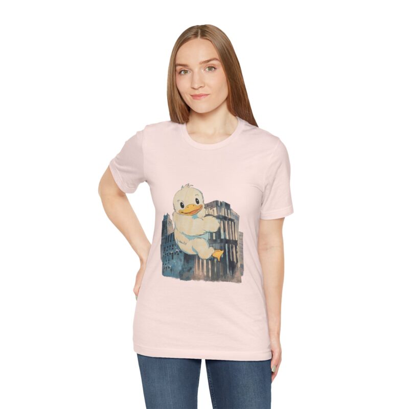 Duckzilla Unisex Tee, Cute Adorable Duckling Climbing Skyscrapers T-Shirt, Funny Animal Lover Shirt, Novelty Graphic Tee, Unique Gift for - Image 71