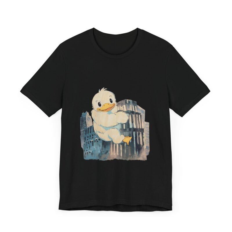 Duckzilla Unisex Tee, Cute Adorable Duckling Climbing Skyscrapers T-Shirt, Funny Animal Lover Shirt, Novelty Graphic Tee, Unique Gift for - Image 90