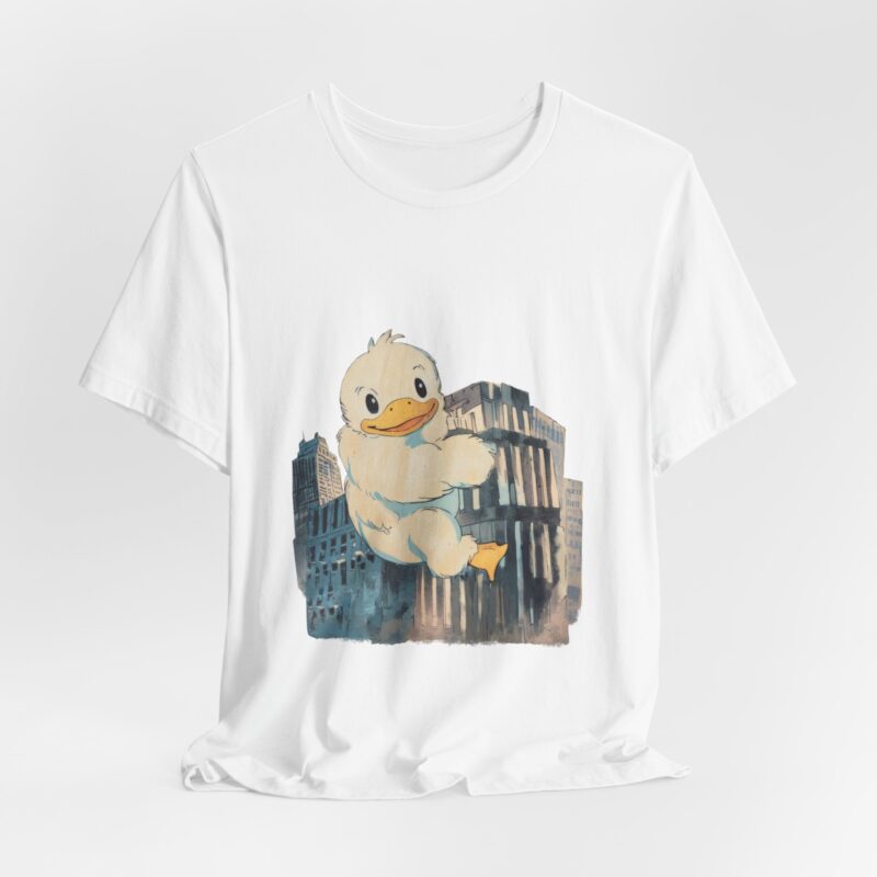 Duckzilla Unisex Tee, Cute Adorable Duckling Climbing Skyscrapers T-Shirt, Funny Animal Lover Shirt, Novelty Graphic Tee, Unique Gift for - Image 35