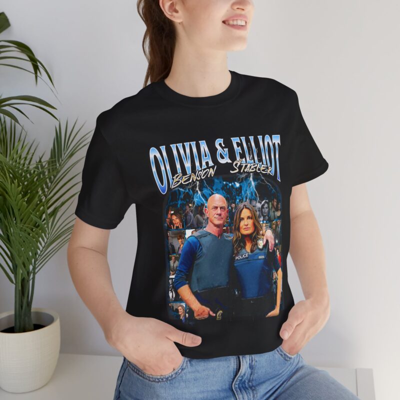 Law & Order SVU Benson Stabler Bootleg Style T-Shirt, Elliot Stabler and Olivia Benson Tee, Unisex Jersey Short Sleeve Shirt