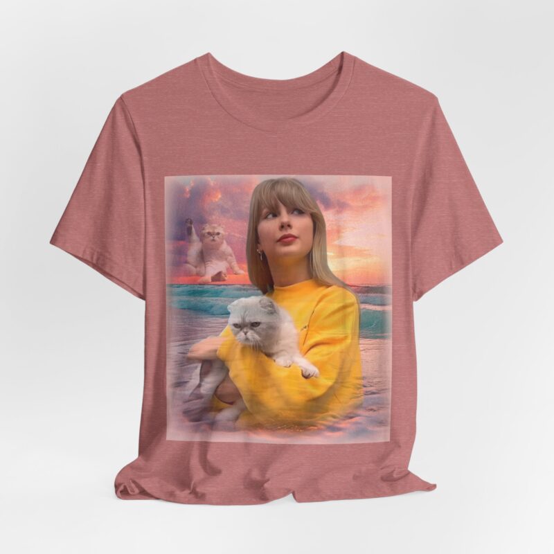 Taylor and Olivia  Retro Portrait Unisex Jersey Short Sleeve Tee. Taylor and Olivia 80s style Vintage Photo Tee. - Image 8