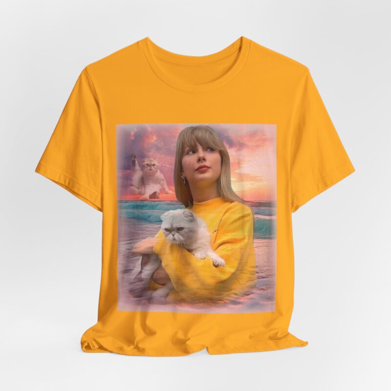 Taylor and Olivia  Retro Portrait Unisex Jersey Short Sleeve Tee. Taylor and Olivia 80s style Vintage Photo Tee. - Image 4