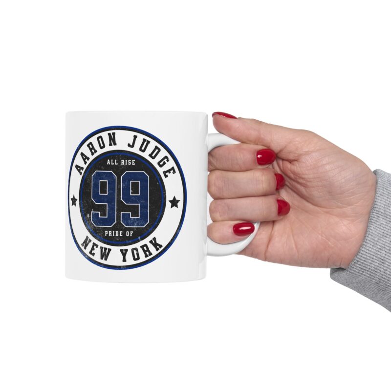 Aaron Judge 99 New York Baseball Ceramic Mug, (11oz, 15oz) - Gift Ideas for Baseball Fans, Aaron Judge Coffee Cup, Baseball Captain Mug, - Image 7