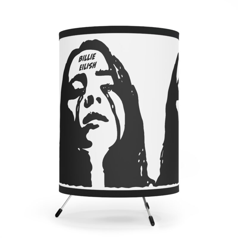 Billie Eilish Tripod Lamp with High-Res Printed Shade, USCA plug - Image 3