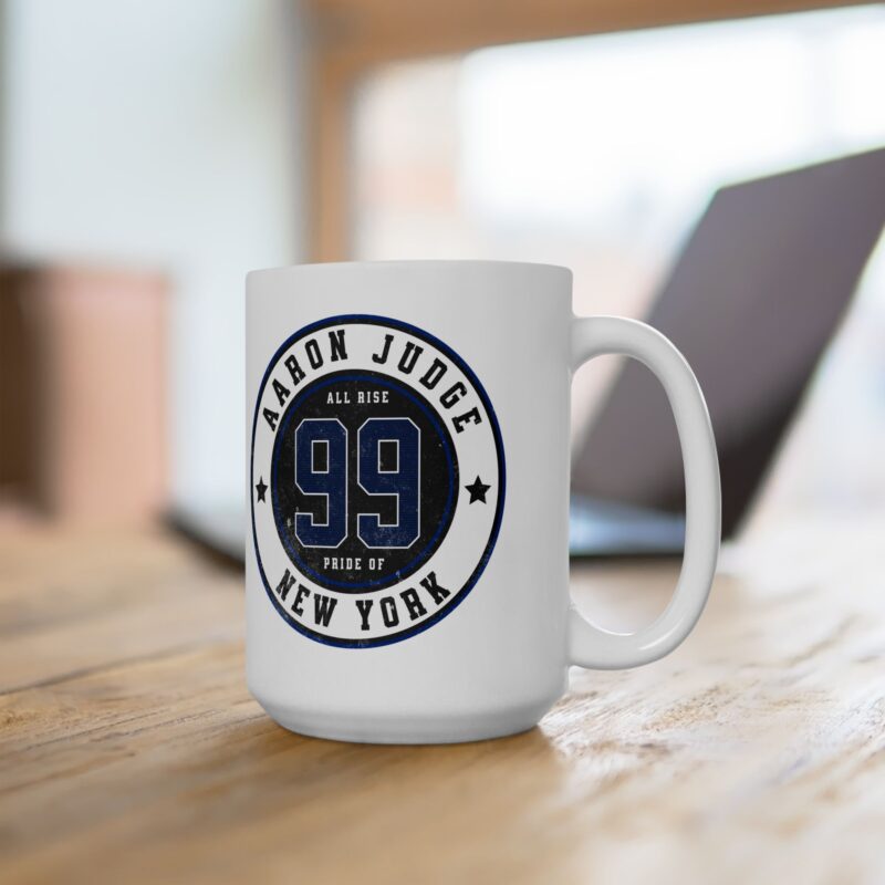 Aaron Judge 99 New York Baseball Ceramic Mug, (11oz, 15oz) - Gift Ideas for Baseball Fans, Aaron Judge Coffee Cup, Baseball Captain Mug, - Image 8