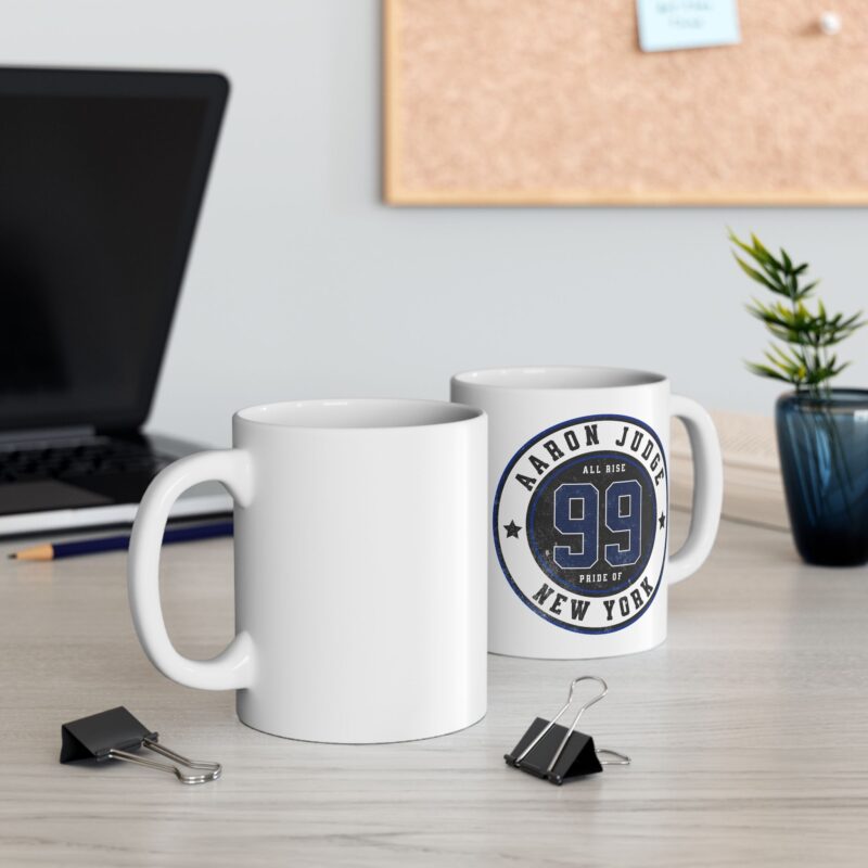 Aaron Judge 99 New York Baseball Ceramic Mug, (11oz, 15oz) - Gift Ideas for Baseball Fans, Aaron Judge Coffee Cup, Baseball Captain Mug, - Image 4
