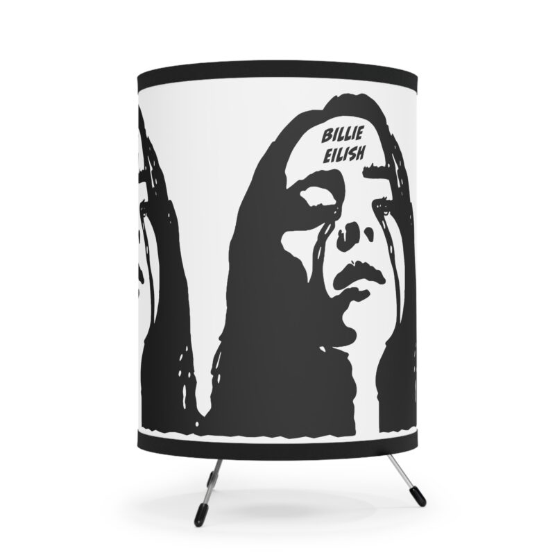 Billie Eilish Tripod Lamp with High-Res Printed Shade, USCA plug - Image 5
