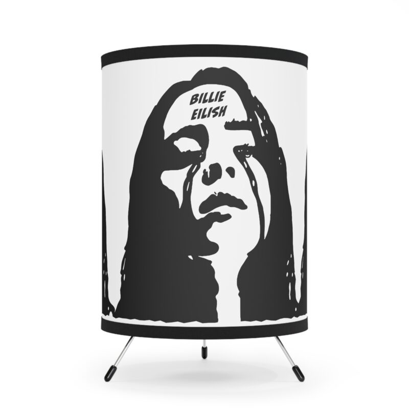 Billie Eilish Tripod Lamp with High-Res Printed Shade, USCA plug - Image 2