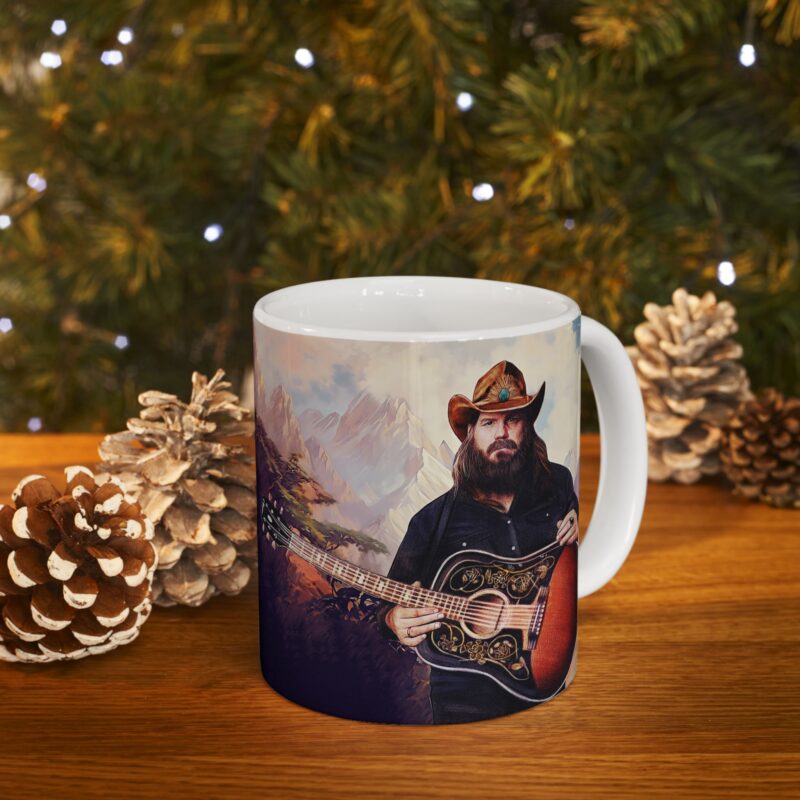 Chris Stapleton Traveller Ceramic Mug 11oz. Dual Image Country Music Coffee Mug. Chris Stapleton Gift Idea.