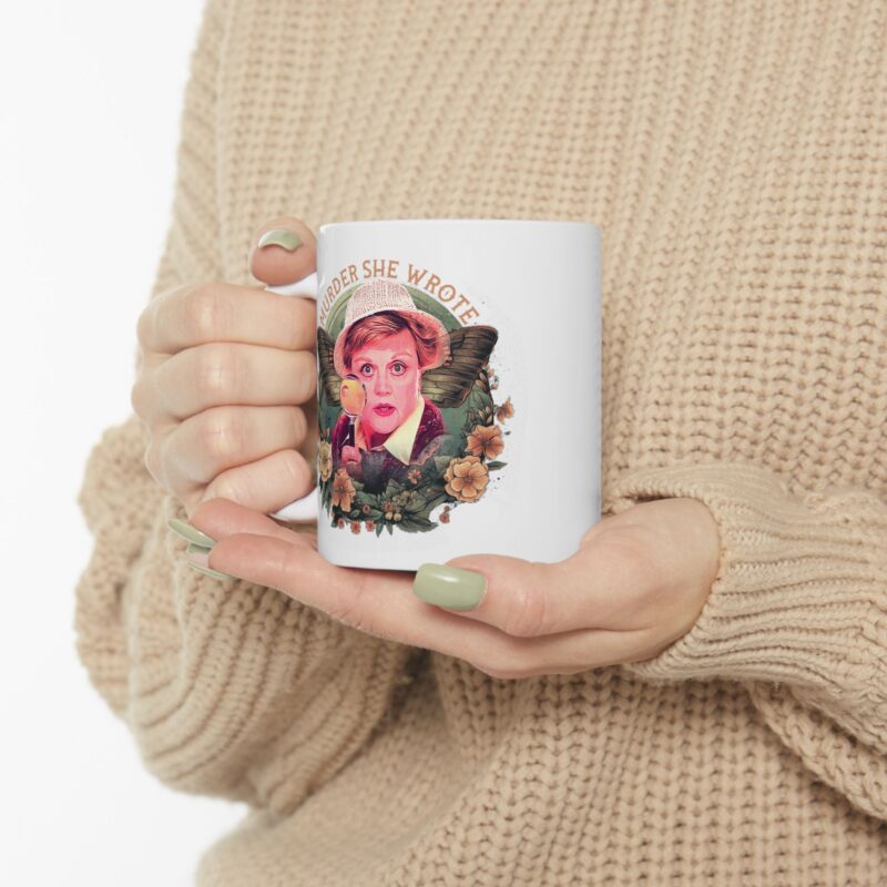Murder, She Wrote Ceramic Mug 11oz, Amateur detective Jessica Fletcher Mug, Angela Lansbury Mug. Dual sided image on mug. - Image 10