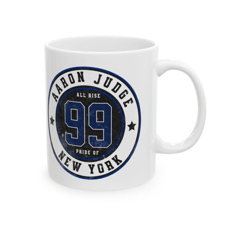 Aaron Judge 99 New York Baseball Ceramic Mug, (11oz, 15oz) - Gift Ideas for Baseball Fans, Aaron Judge Coffee Cup, Baseball Captain Mug, - Image 3
