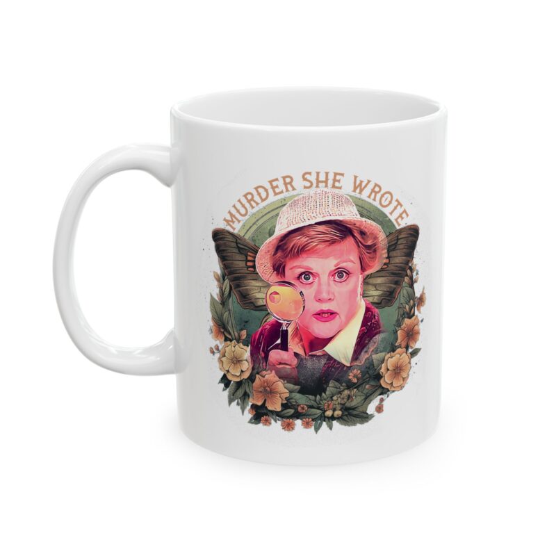 Murder, She Wrote Ceramic Mug 11oz, Amateur detective Jessica Fletcher Mug, Angela Lansbury Mug. Dual sided image on mug. - Image 3