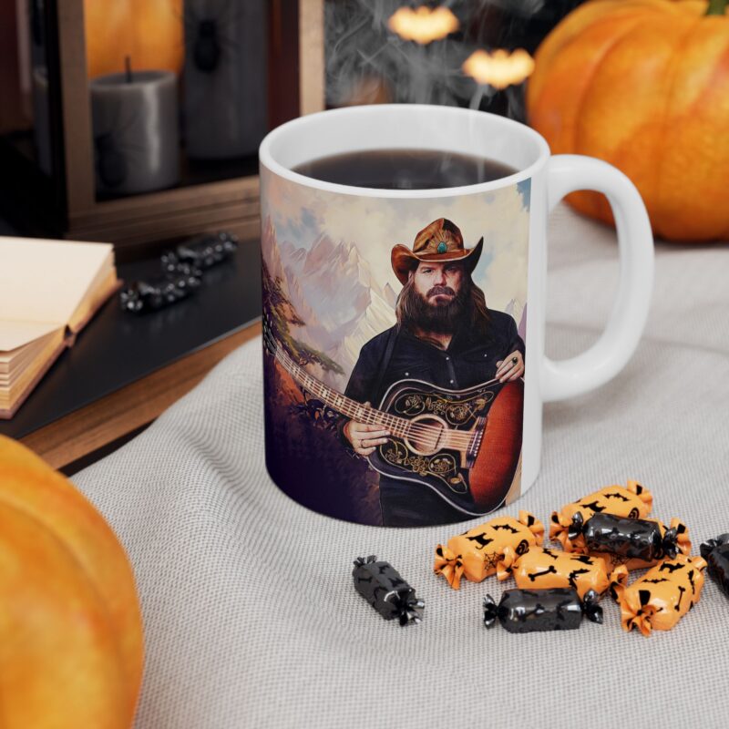 Chris Stapleton Traveller Ceramic Mug 11oz. Dual Image Country Music Coffee Mug. Chris Stapleton Gift Idea. - Image 3