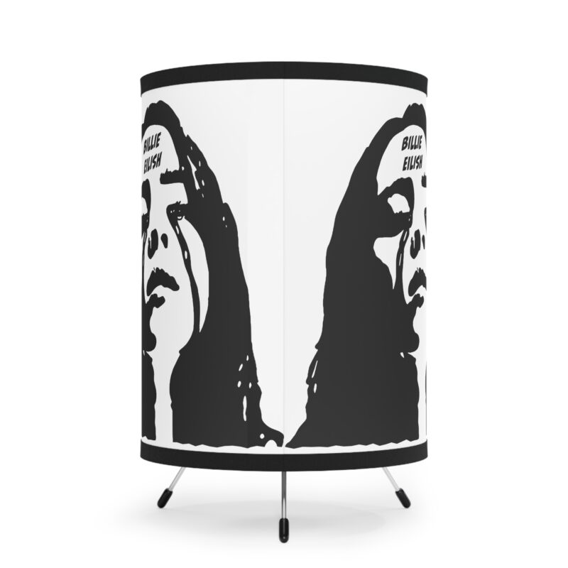 Billie Eilish Tripod Lamp with High-Res Printed Shade, USCA plug - Image 4