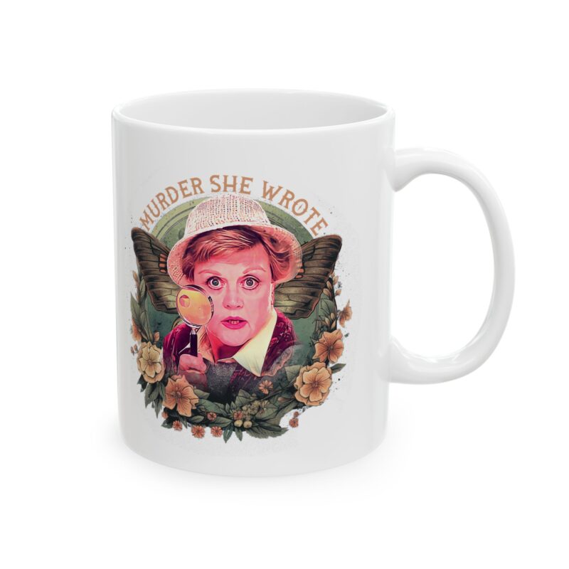 Murder, She Wrote Ceramic Mug 11oz, Amateur detective Jessica Fletcher Mug, Angela Lansbury Mug. Dual sided image on mug. - Image 4