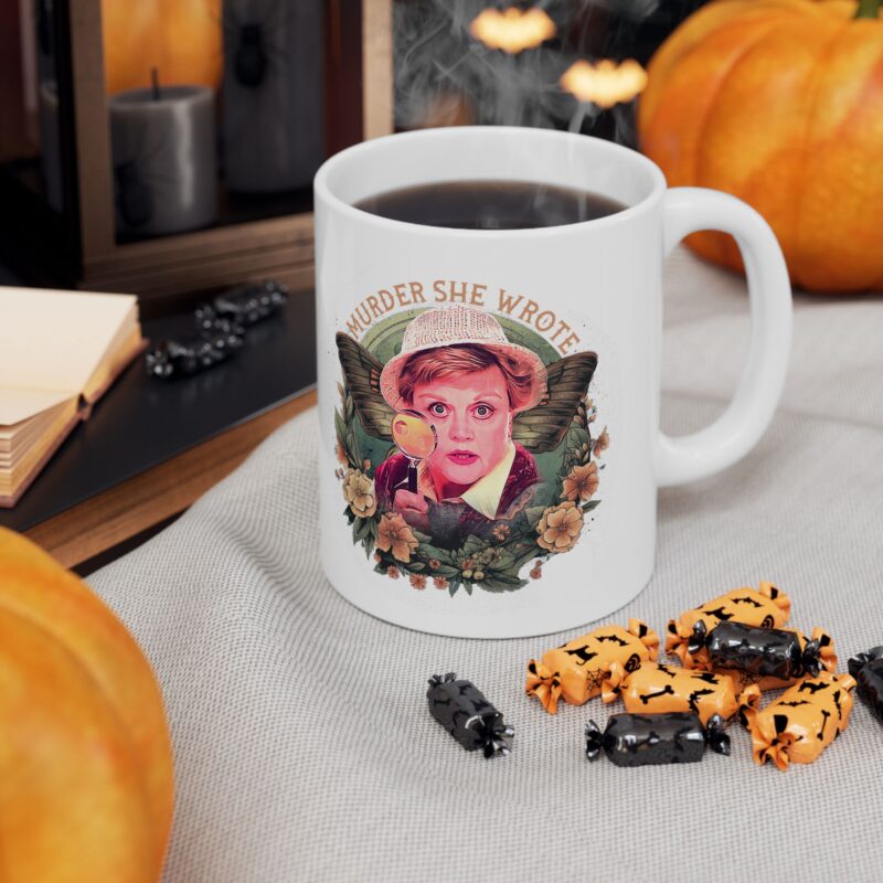 Murder, She Wrote Ceramic Mug 11oz, Amateur detective Jessica Fletcher Mug, Angela Lansbury Mug. Dual sided image on mug. - Image 7