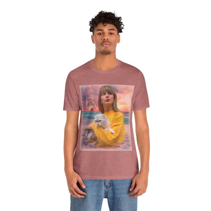 Taylor and Olivia  Retro Portrait Unisex Jersey Short Sleeve Tee. Taylor and Olivia 80s style Vintage Photo Tee. - Image 9