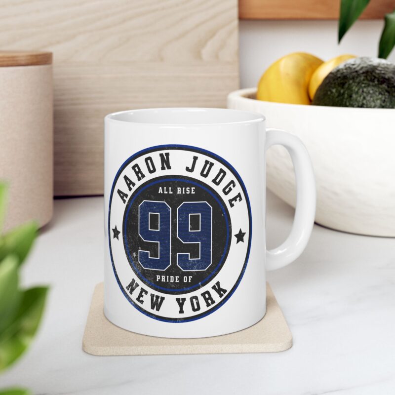 Aaron Judge 99 New York Baseball Ceramic Mug, (11oz, 15oz) - Gift Ideas for Baseball Fans, Aaron Judge Coffee Cup, Baseball Captain Mug, - Image 6