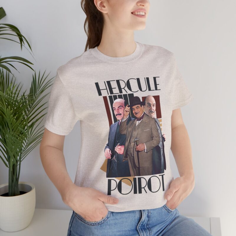 Hercule Poirot Unisex T-Shirt - Art Deco Style Tee - Image 6
