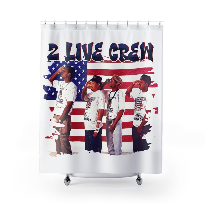 2 Live Crew Shower Curtains. 90s Rap Music Bathroom Decor - Image 2