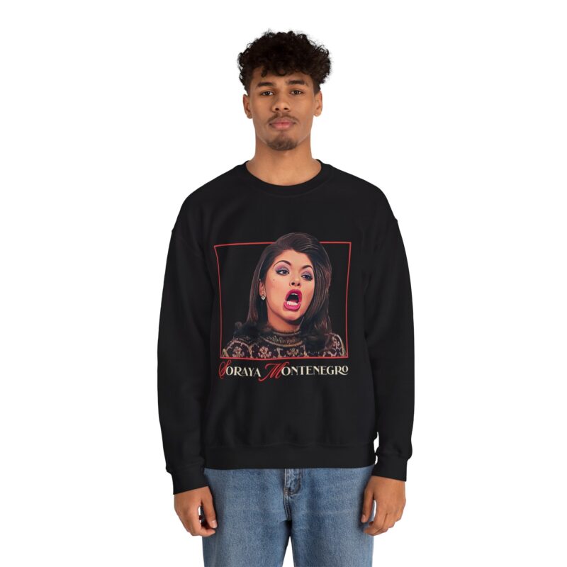 Soraya Montenegro screaming Unisex Sweatshirt - Mexican melodramas sweater, Funny Sweater, Pop Culture Sweatshirt - Image 6