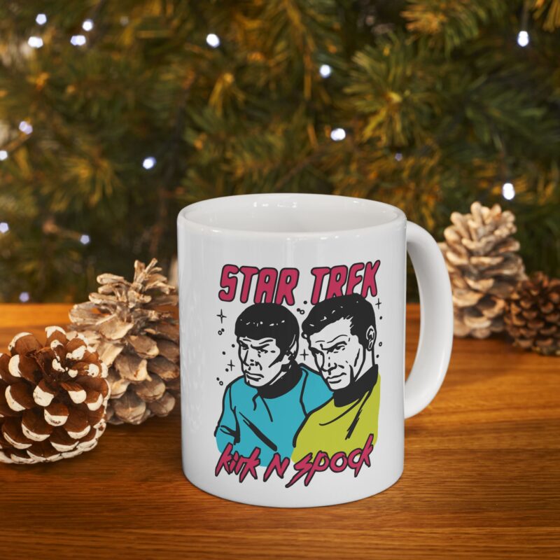 Kirk and Spock Star Trek Ceramic Mug, (11oz, 15oz). Star Trek Gift Ideas. - Image 9