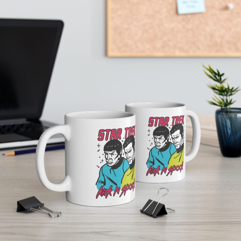 Kirk and Spock Star Trek Ceramic Mug, (11oz, 15oz). Star Trek Gift Ideas. - Image 7