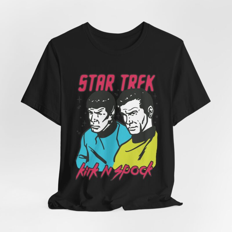 Kirk and Spock Star Trek Unisex Jersey Short Sleeve Tee. Star Trek Tee Gift Idea. - Image 7