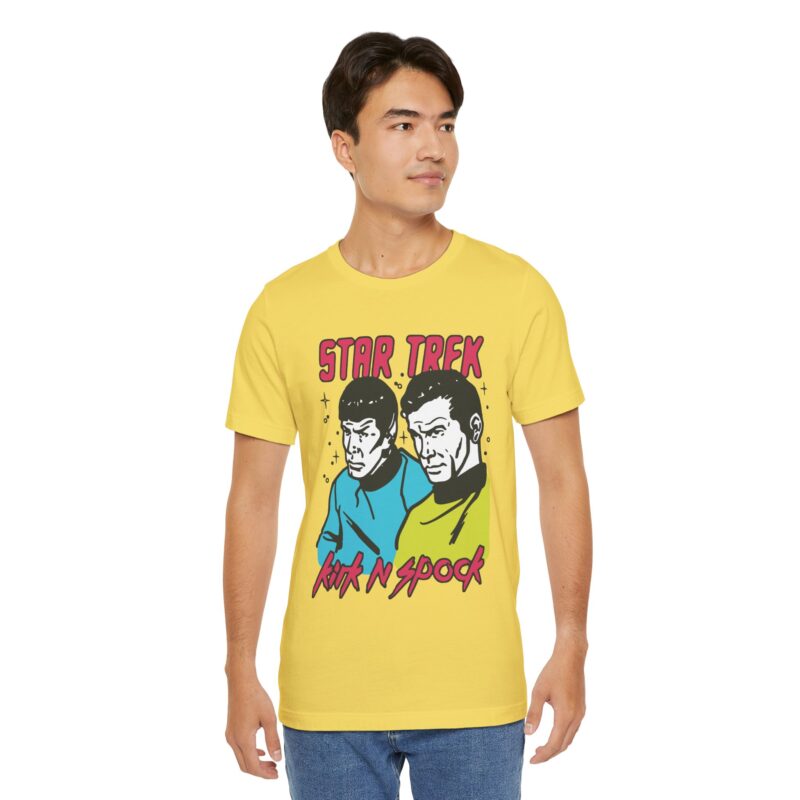 Kirk and Spock Star Trek Unisex Jersey Short Sleeve Tee. Star Trek Tee Gift Idea. - Image 14