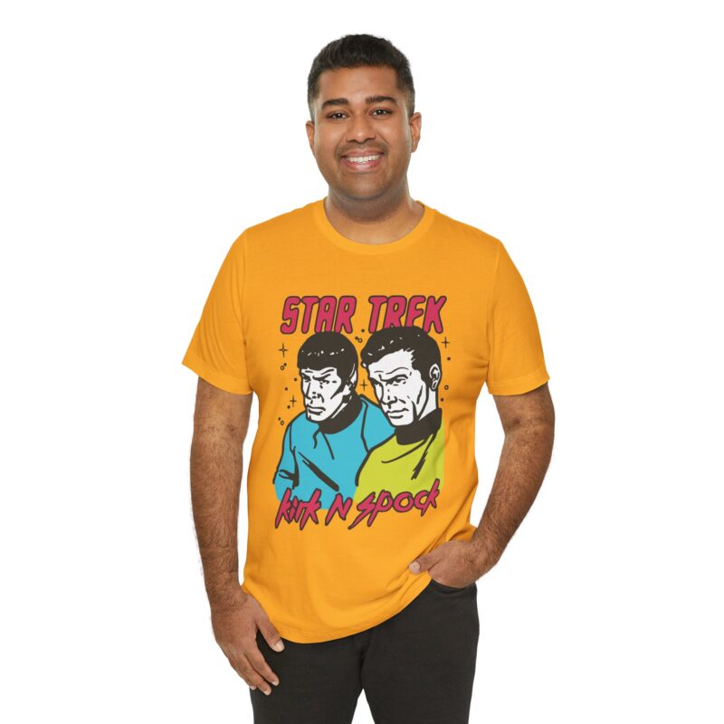 Kirk and Spock Star Trek Unisex Jersey Short Sleeve Tee. Star Trek Tee Gift Idea. - Image 12