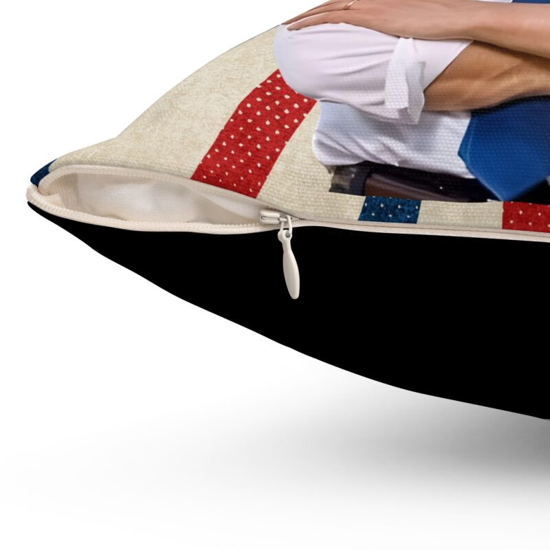 Pete Buttigieg Patriotic Square Pillow - Mayor Pete Home Decor Throw Pillow, Gift Ideas Democrats, Political Pillow, American Flag Gift - Image 3